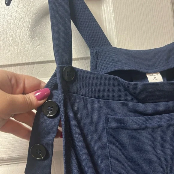 HALARA Navy Blue Overalls XL NWT - Picture 6 of 12